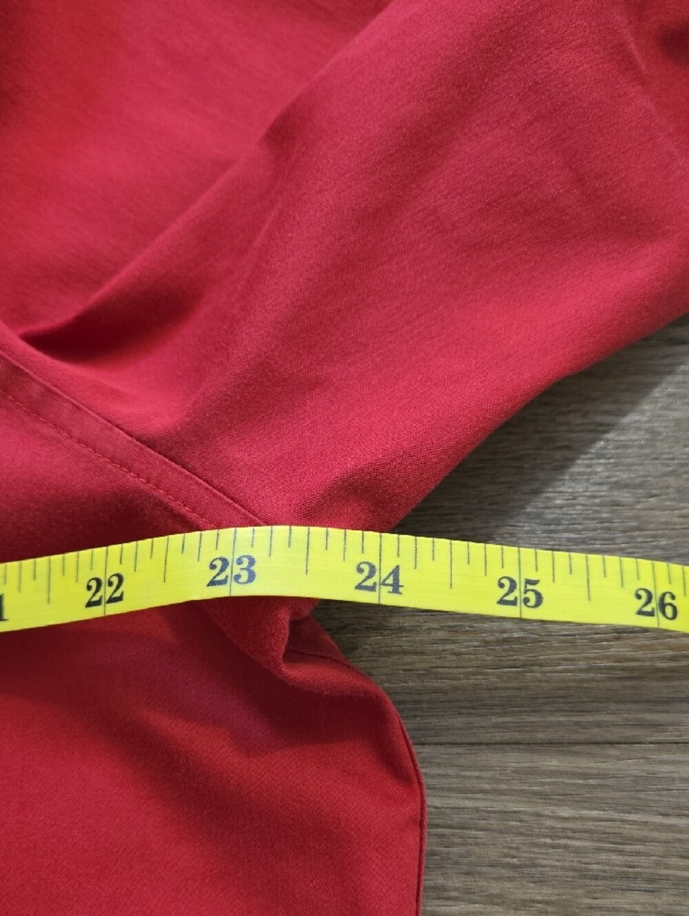 Chico's 3 Button Down Shirt Blouse No Iron Stretch Red XL Long Sleeve Career - Picture 6 of 9